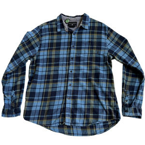Billabong Blue Plaid Flannel Shirt